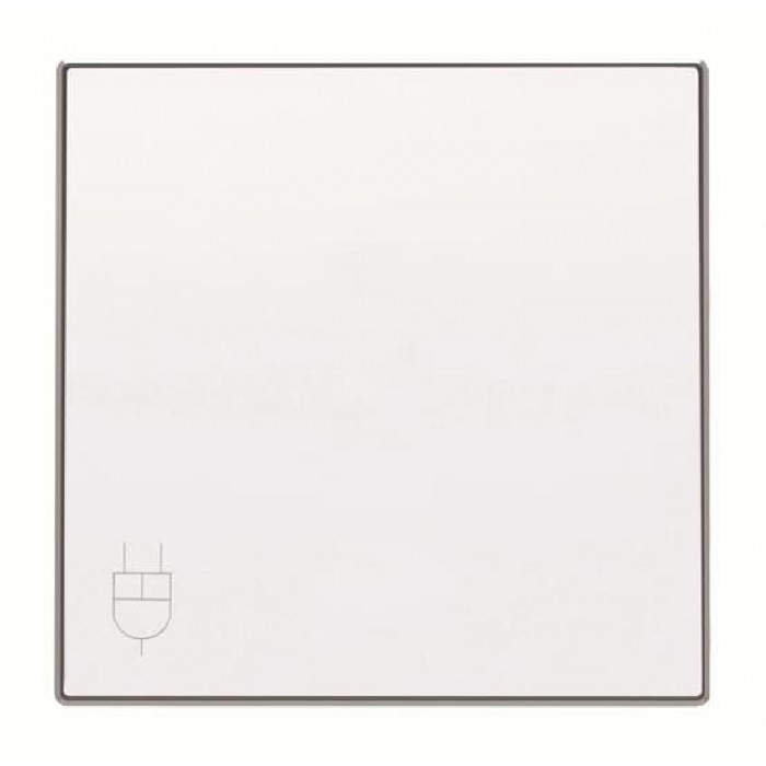 Μετώπη Πρίζας Σουκο Με Καπάκι Λευκό Soft 8588.1BL Sky ABB