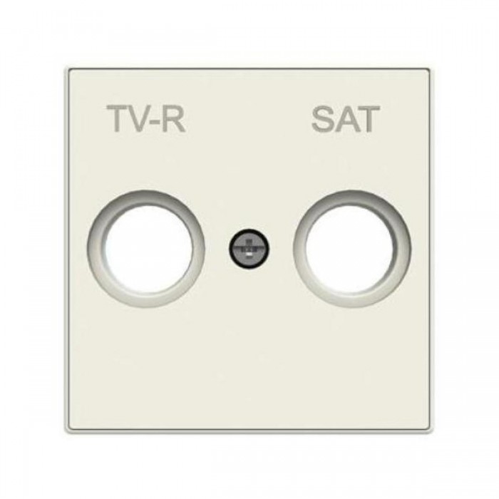 Μετώπη Πρίζας TV/R-SAT Λευκό Soft 8550.1BL Sky ABB