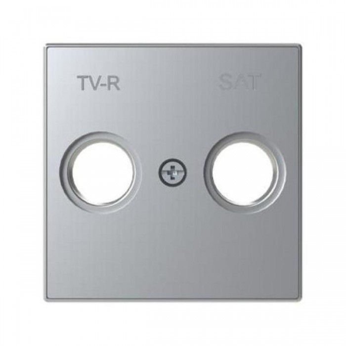 Μετώπη Πρίζας TV/R-SAT Αλουμίνιο 8550.1PL Sky ABB