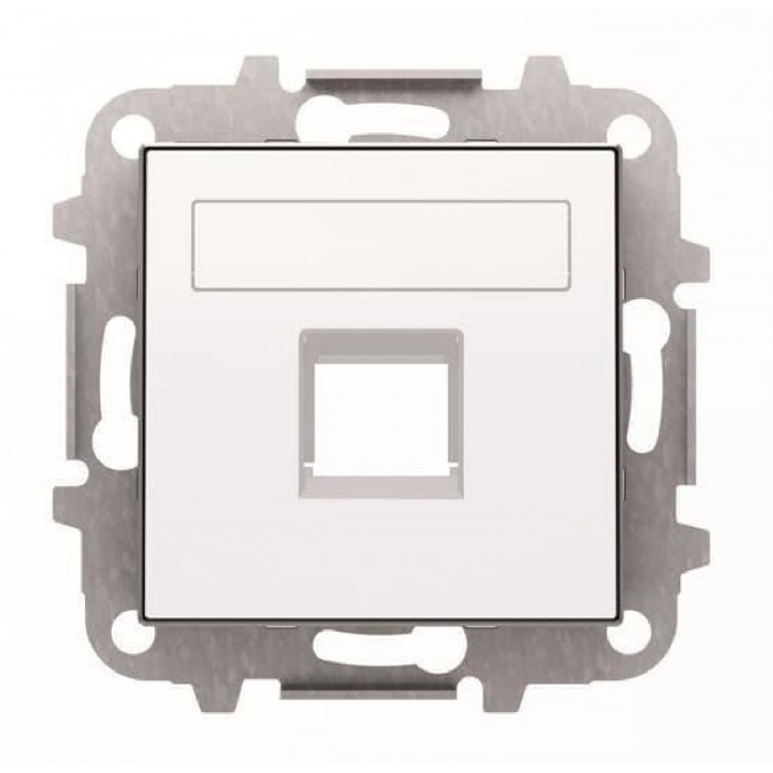 Μετώπη Πρίζας Τηλεφώνου ή Data Λευκό Soft 8518.1BL Sky ABB