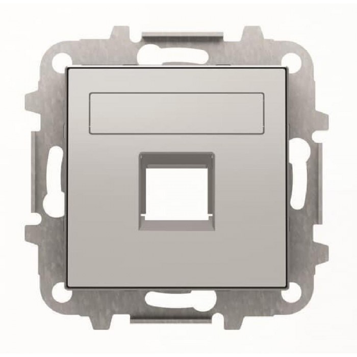 Μετώπη Πρίζας Τηλεφώνου ή Data Αλουμίνιο 8518.1PL Sky ABB