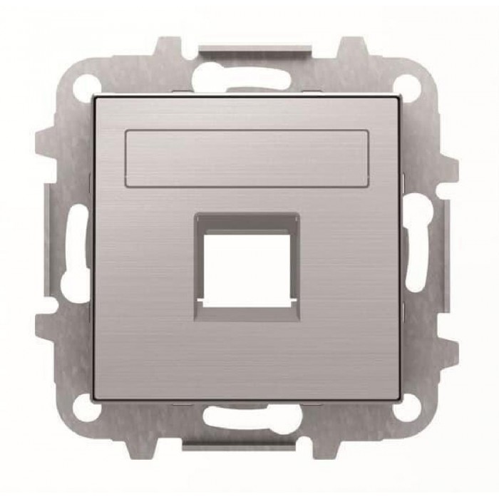 Μετώπη Πρίζας Τηλεφώνου ή Data Ατσάλι 8518.1AI Sky ABB
