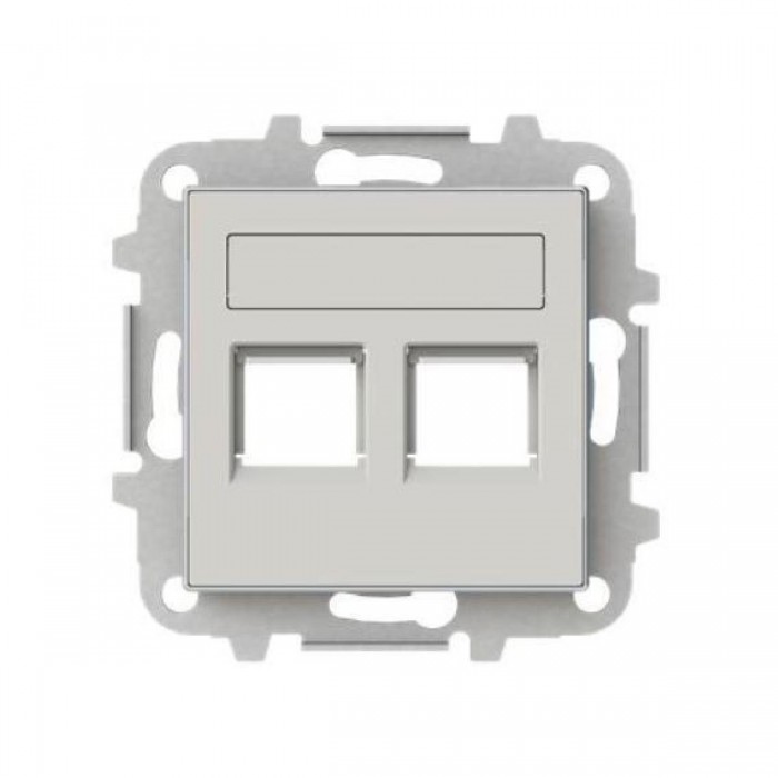 Μετώπη Πρίζας Διπλής Τηλεφώνου ή Data Dune 8518.2DN Sky ABB