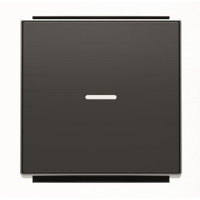 Μετώπη 1 Πλήκτρου Για Φωτεινή Λειτουργία Μαύρο Soft 8501.3NE Sky ABB