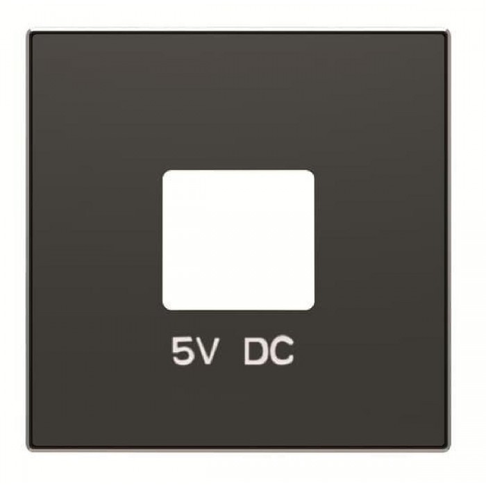 Μετώπη Πρίζας Διπλής USB Μαύρο 8585NE Sky ABB