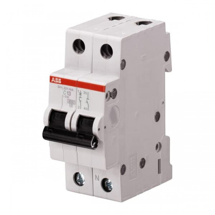 Αυτόματη Ασφάλεια 1P+N C 20A 6kA SH201-C20NA ABB