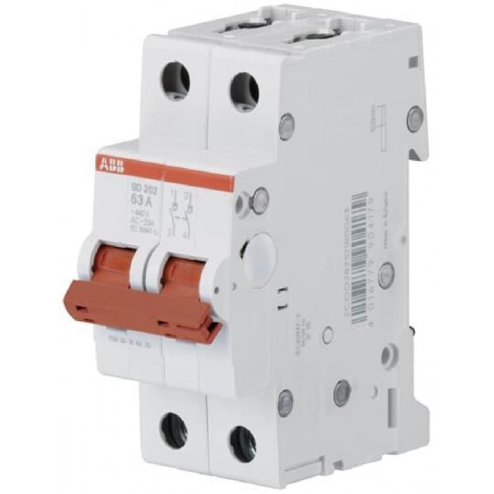 Διακόπτης Ράγας 2P 25A SD202/25 ABB