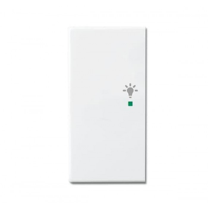 Μετώπη KNX 1/2 Πλήκτρου Με Σύμβολο Φώς Αριστερό Λευκό SRL-2-L-84 Free@home ABB