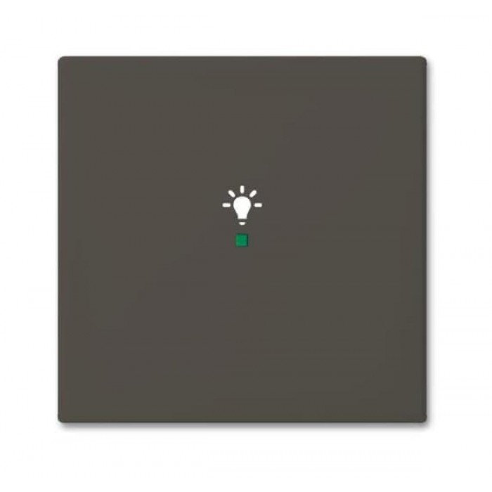 Μετώπη KNX 1 Πλήκτρου Με Σύμβολο Φώς Μαύρο SRL-1-95 Free@home Basic55 ABB