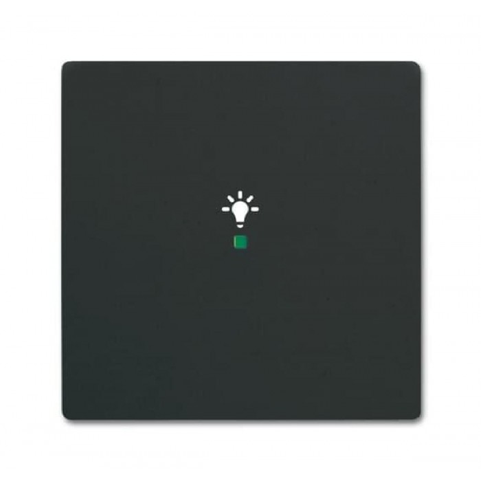 Μετώπη KNX 1 Πλήκτρου Με Σύμβολο Φώς Μαύρο Soft SRL-1-885 Free@home ABB
