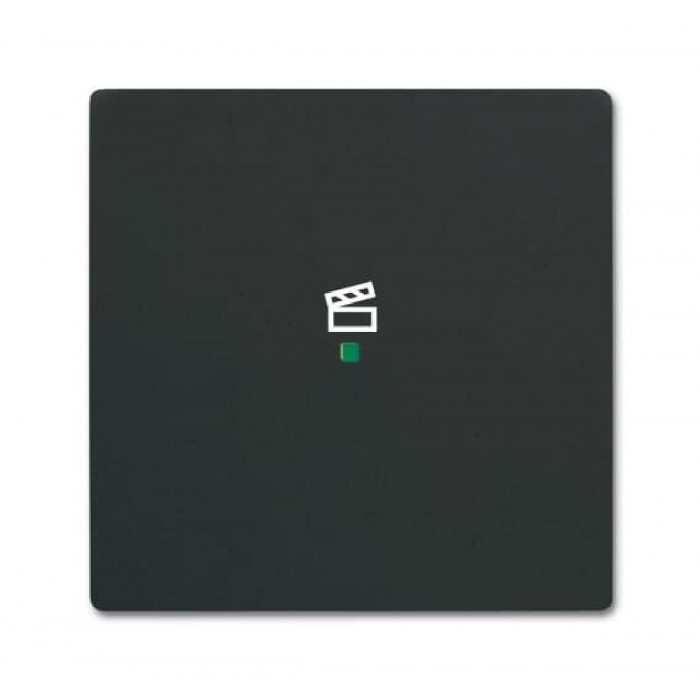 Μετώπη KNX 1 Πλήκτρου Με Σύμβολο Σενάριο Μαύρο Soft SRS-1-885 Free@home ABB