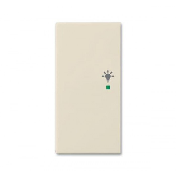 Μετώπη KNX 1/2 Πλήκτρου Με Σύμβολο Φώς Αριστερό Κρέμ SRL-2-L-92 Free@home Basic55 ABB