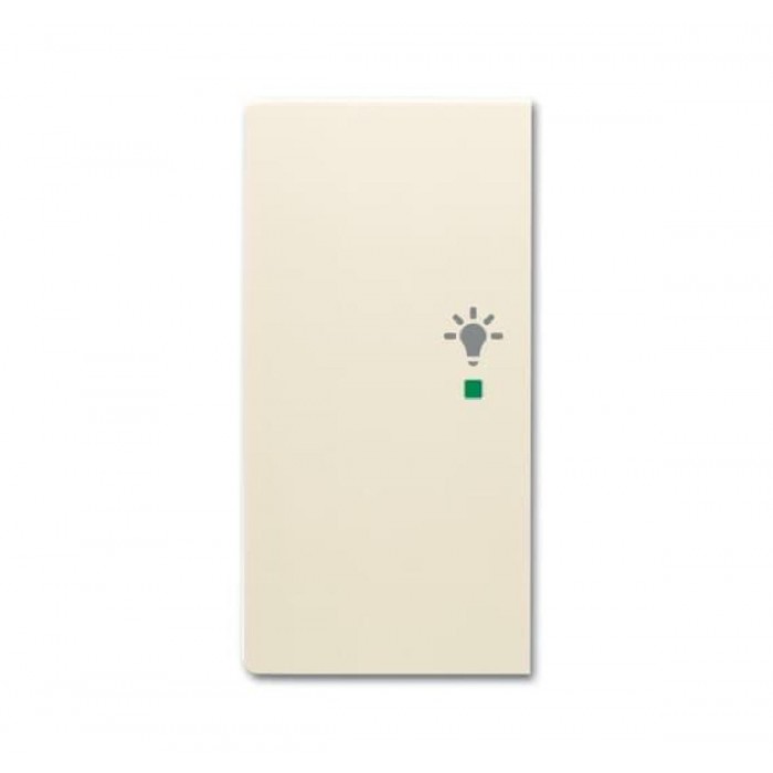 Μετώπη KNX 1/2 Πλήκτρου Με Σύμβολο Φώς Αριστερό Κρέμ SRL-2-L-82 Free@home ABB