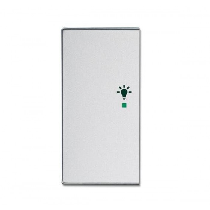 Μετώπη KNX 1/2 Πλήκτρου Με Σύμβολο Φώς Αριστερό Αλουμίνιο SRL-2-L-83 Free@home ABB