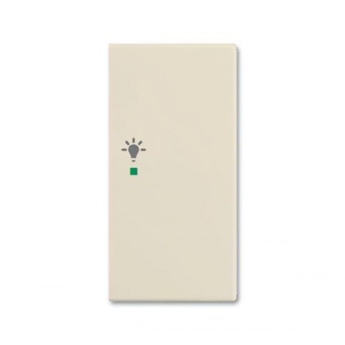 Μετώπη KNX 1/2 Πλήκτρου Με Σύμβολο Φώς Δεξί Κρέμ SRL-2-R-92 Free@home Basic55 ABB
