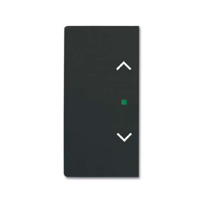 Μετώπη KNX 1/2 Πλήκτρου Ρολών Μαύρο Soft SRB-2-885 Free@home ABB
