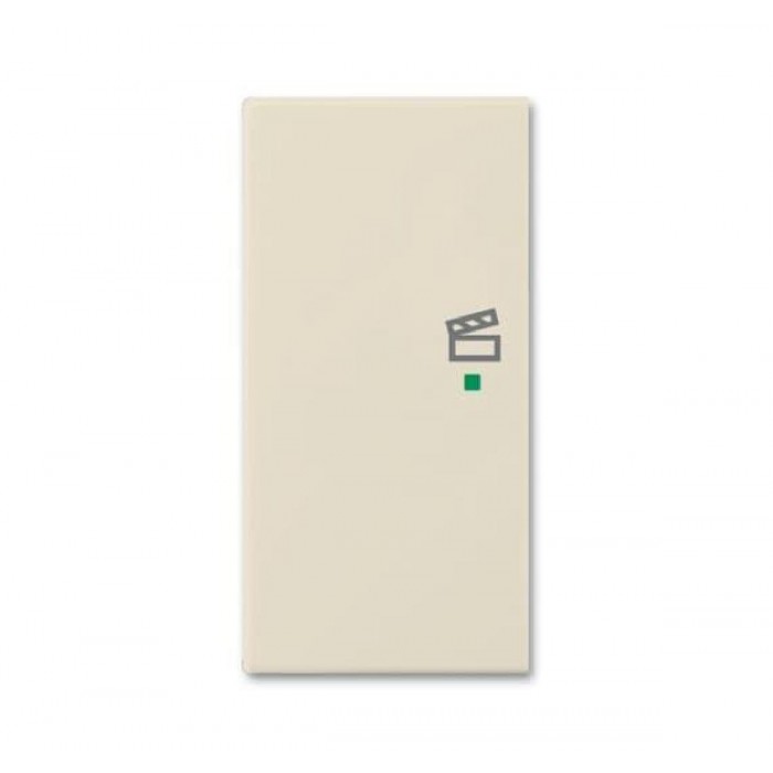 Μετώπη KNX 1/2 Πλήκτρου Με Σύμβολο Σενάριο Αριστερό Κρέμ SRS-2-L-92 Free@home Basic55 ABB