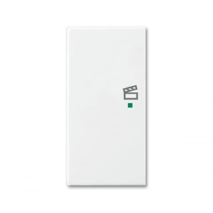 Μετώπη KNX 1/2 Πλήκτρου Με Σύμβολο Σενάριο Αριστερό Λευκό SRS-2-L-94 Free@home Basic55 ABB