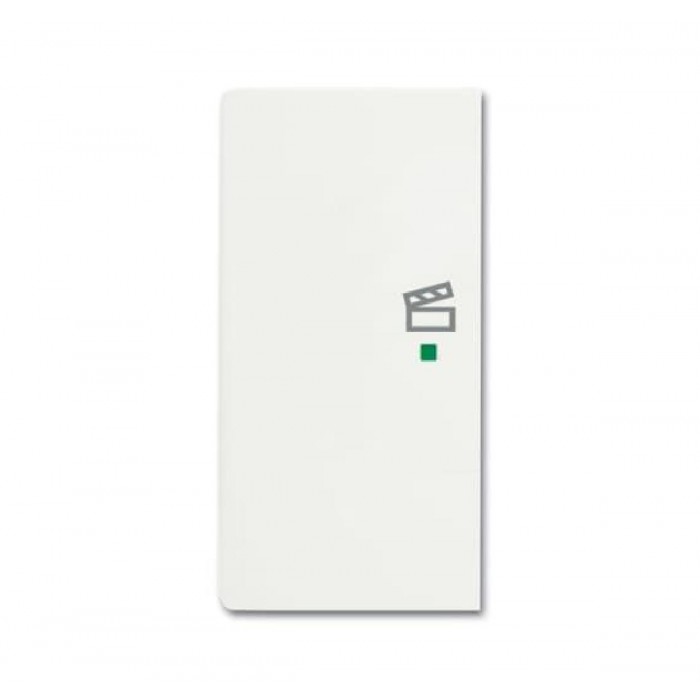Μετώπη KNX 1/2 Πλήκτρου Με Σύμβολο Σενάριο Αριστερό Λευκό Soft SRS-2-L-884 Free@home ABB