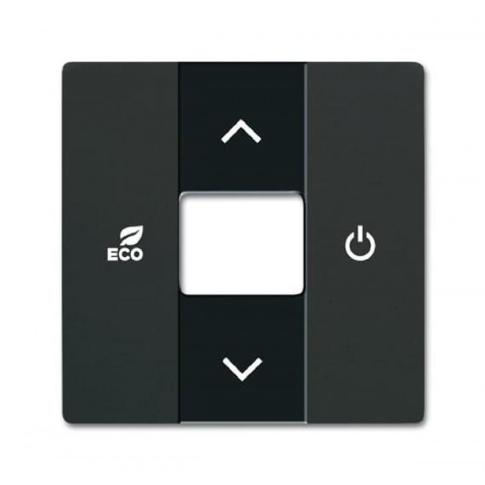 Μετώπη KNX Θερμοστάτη Μαύρο Soft CP-RTC-885 Free@home ABB