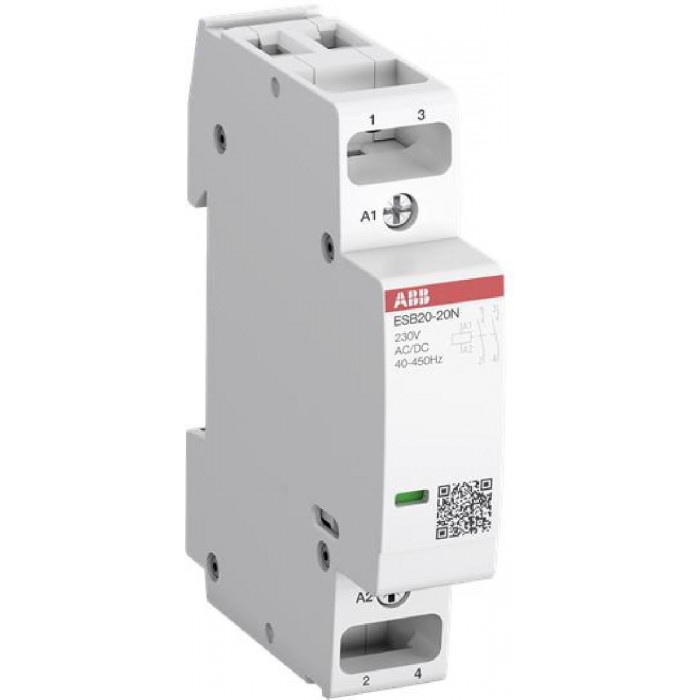 Ρελέ Ισχύος Ράγας 2P 20A 2NC 110VAC/DC Αθόρυβος ESB20-02N ABB