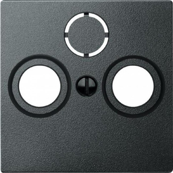 Μετώπη Πρίζας TV-R-SAT Ανθρακί 297514 System-M MERTEN