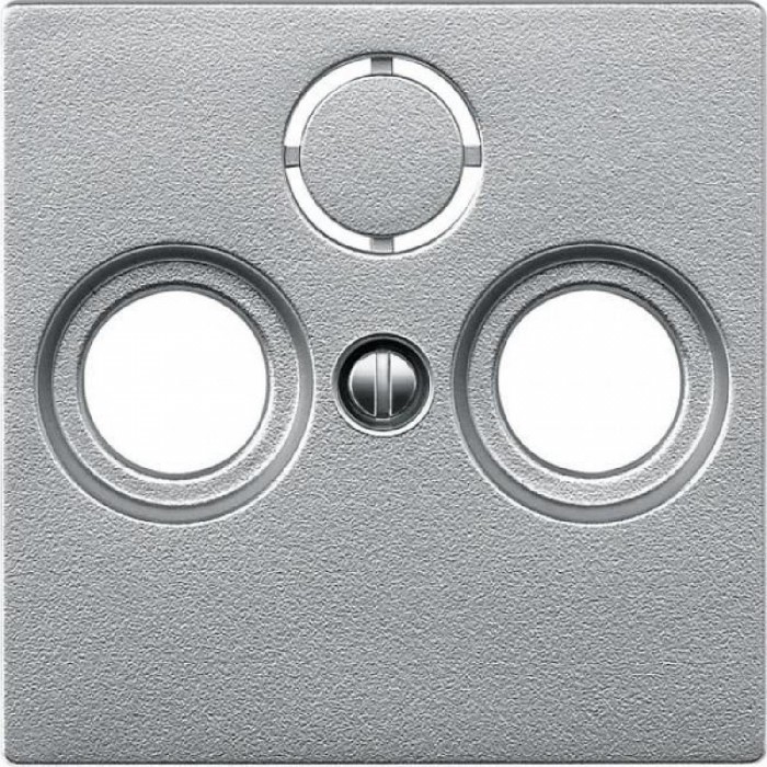 Μετώπη Πρίζας TV-R-SAT Αλουμίνιο 297560 System-M MERTEN