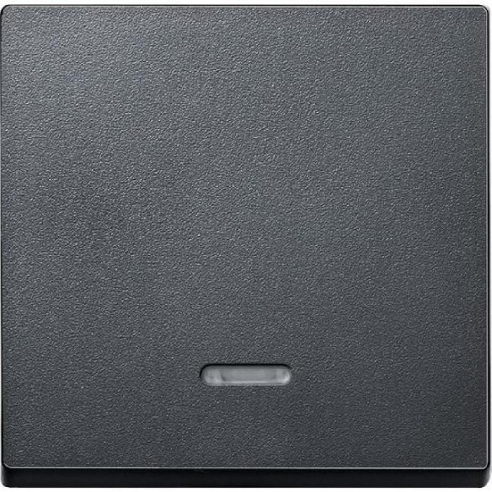 Μετώπη 1 Πλήκτρου Φωτεινής Λειτουργίας Ανθρακί 431014 System-M MERTEN