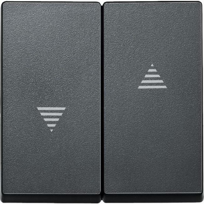 Μετώπη 2 Πλήκτρων Ρολών Ανθρακί 435514 System-M MERTEN