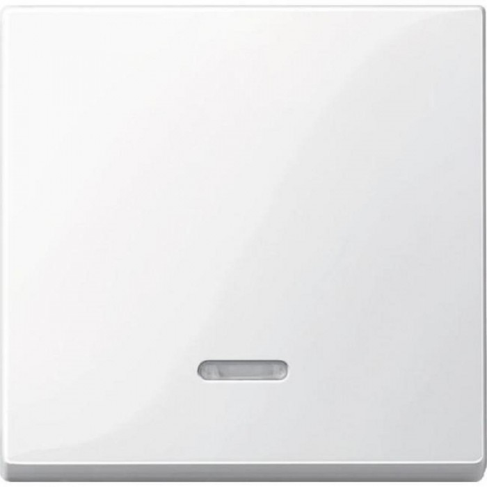 Μετώπη 1 Πλήκτρου Φωτεινής Λειτουργίας Λευκό 436019 System-M MERTEN