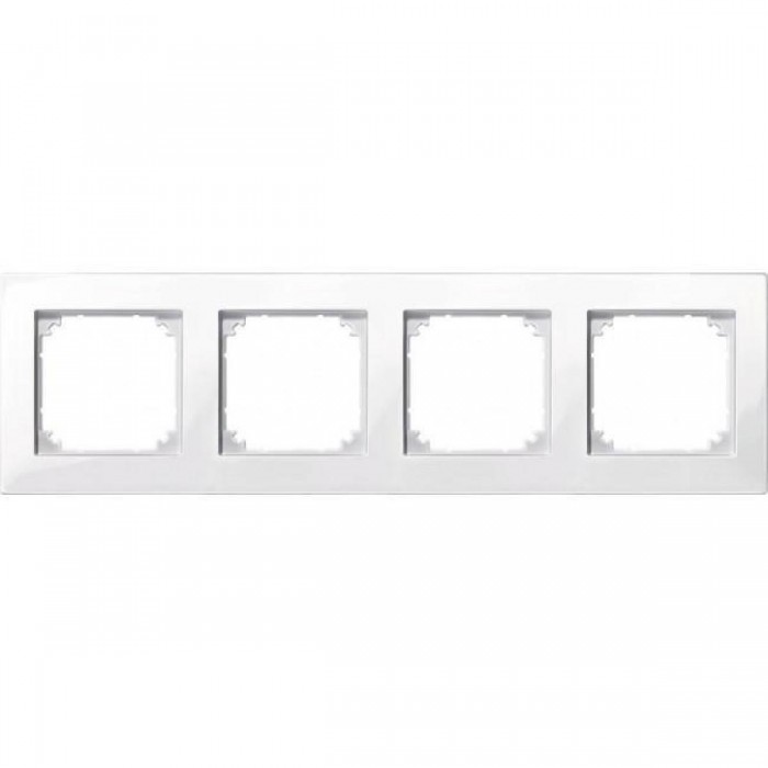 Πλαίσιο 4 Θέσεων Λευκό 515419 System-M MERTEN