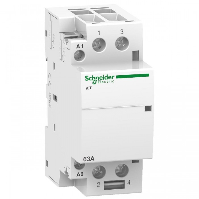 Ρελέ Ισχύος Ράγας 2P 63A 2NO 240VAC A9C20862 SCHNEIDER ELECTRIC