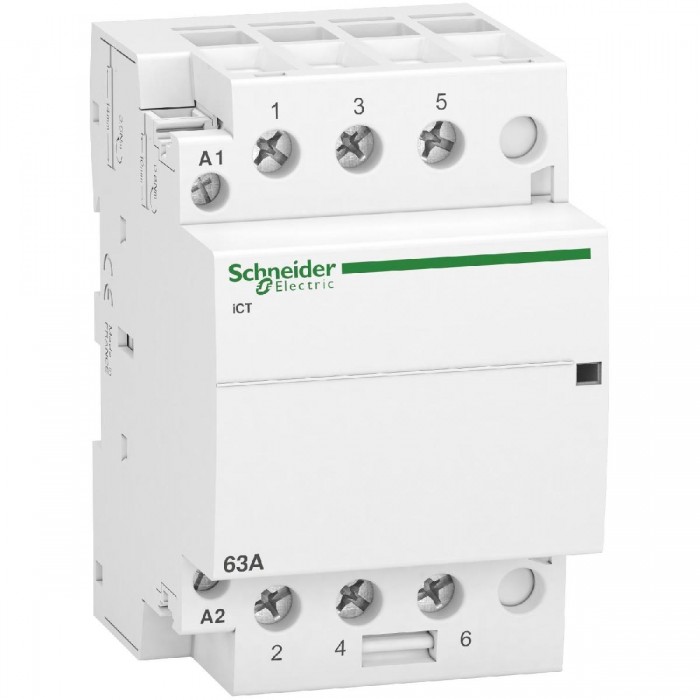 Ρελέ Ισχύος Ράγας 3P 63A 3NO 240VAC A9C20863 SCHNEIDER ELECTRIC