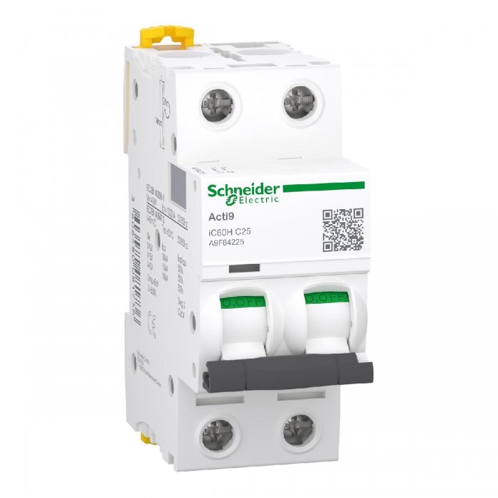 Αυτόματη Ασφάλεια 2P C 25A 10kA A9F84225 SCHNEIDER ELECTRIC