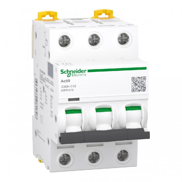 Αυτόματη Ασφάλεια 3P C 16A 10kA A9F84316 SCHNEIDER ELECTRIC
