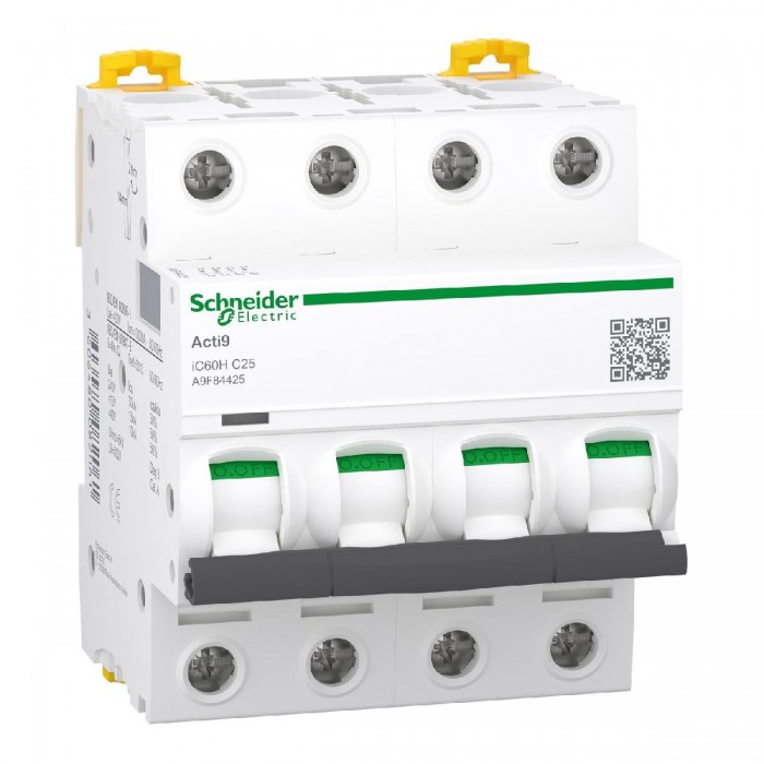 Αυτόματη Ασφάλεια 4P C 25A 10kA A9F84425 SCHNEIDER ELECTRIC