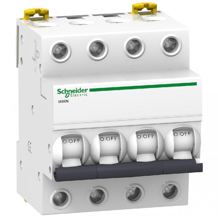 Αυτόματη Ασφάλεια 4P C 6A 6kA A9K24406 SCHNEIDER ELECTRIC