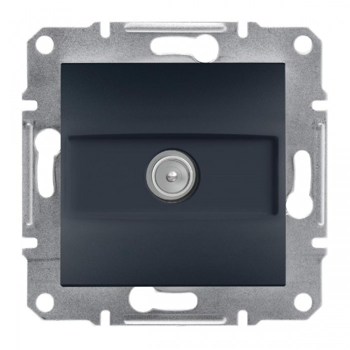 Πρίζα TV Τερματική 1dB Ανθρακί EPH3200171 ASFORA