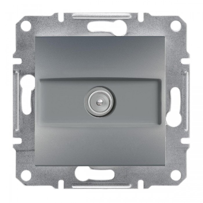 Πρίζα TV Διέλευσης 4dB Ατσάλι EPH3200262 ASFORA