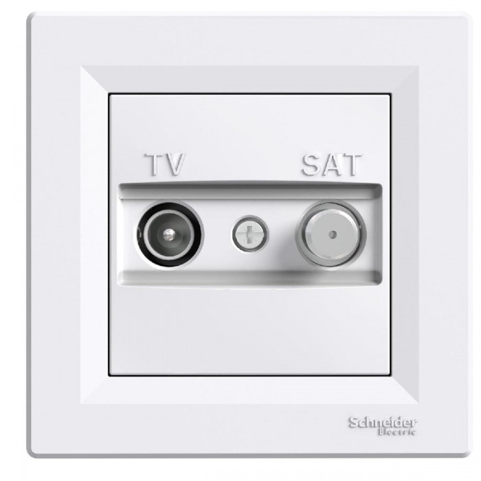 Πρίζα TV-SAT Αστέρας Λευκό EPH3400421 ASFORA