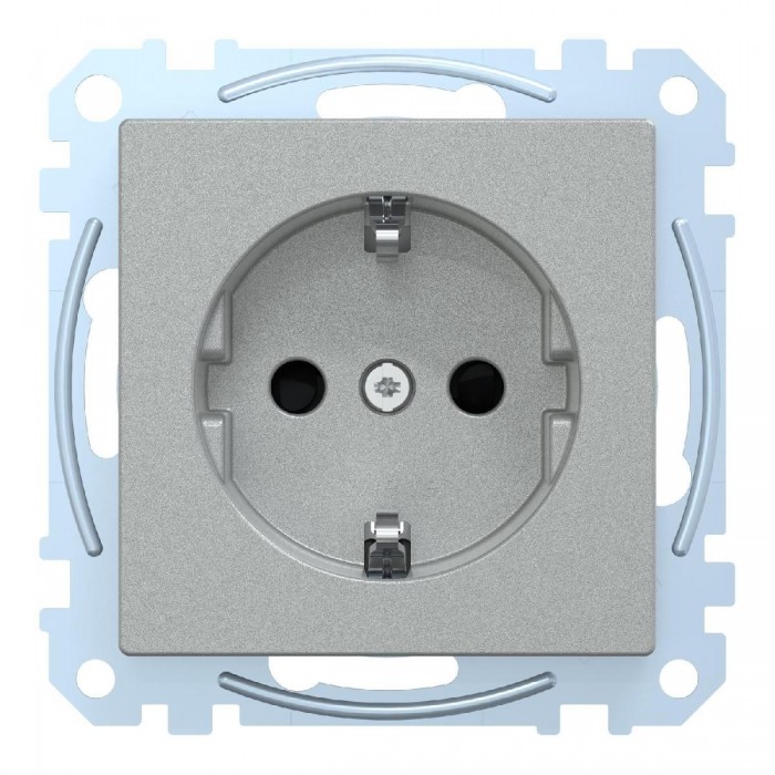 Πρίζα Σούκο Ασφαλείας Αλουμίνιο MEG2300-0460 System-M MERTEN