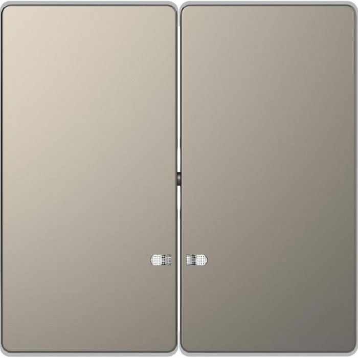 Μετώπη 2 Πλήκτρων Φωτεινής Λειτουργίας Νίκελ MEG3420-6050 D-Life MERTEN