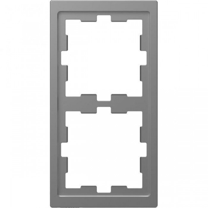 Πλαίσιο 2 Θέσεων Ατσάλι MEG4020-6536 D-Life MERTEN