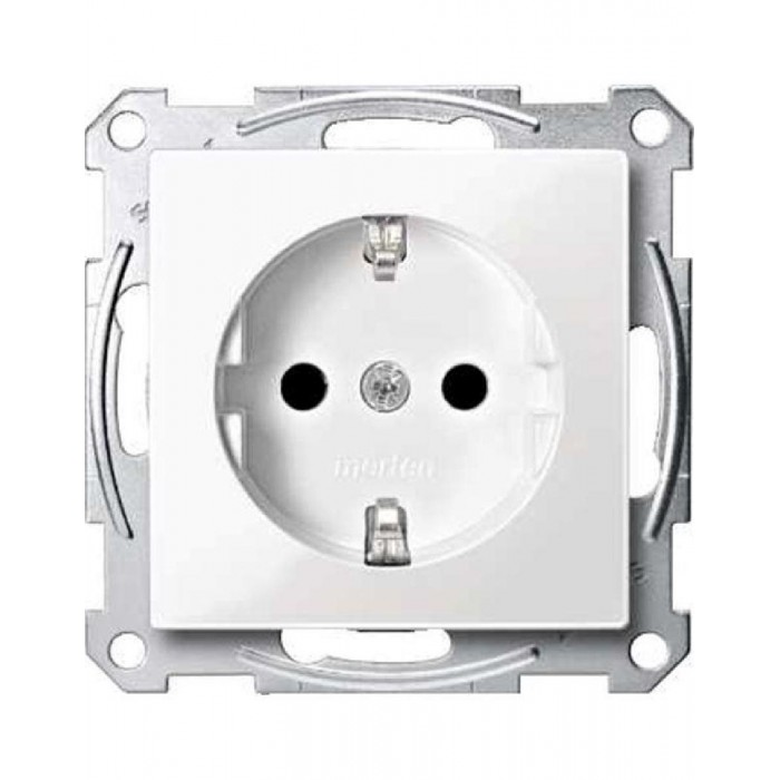 Πρίζα Σούκο Ασφαλείας Λευκό MTN2300-0319 System-M MERTEN