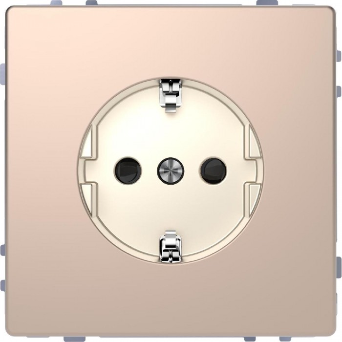 Πρίζα Σούκο Ασφαλείας Σαμπάνια MTN2300-6051 D-Life MERTEN