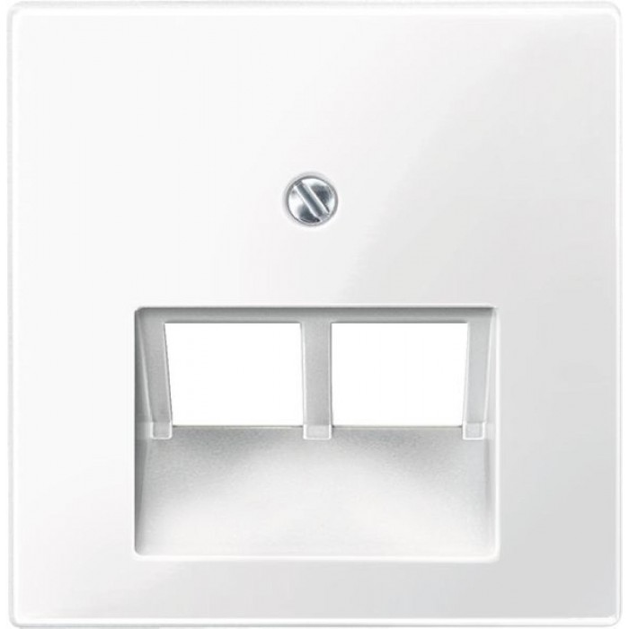 Μετώπη Πρίζας Δικτύου Διπλής RJ45 Λευκό MTN296119 System-M MERTEN