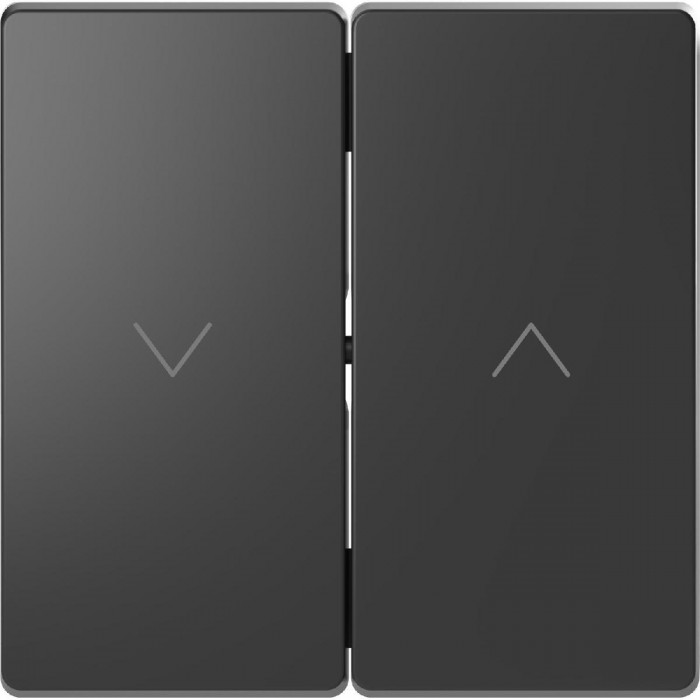 Μετώπη 2 Πλήκτρων Ρολών Ανθρακί MTN3855-6034 D-Life MERTEN