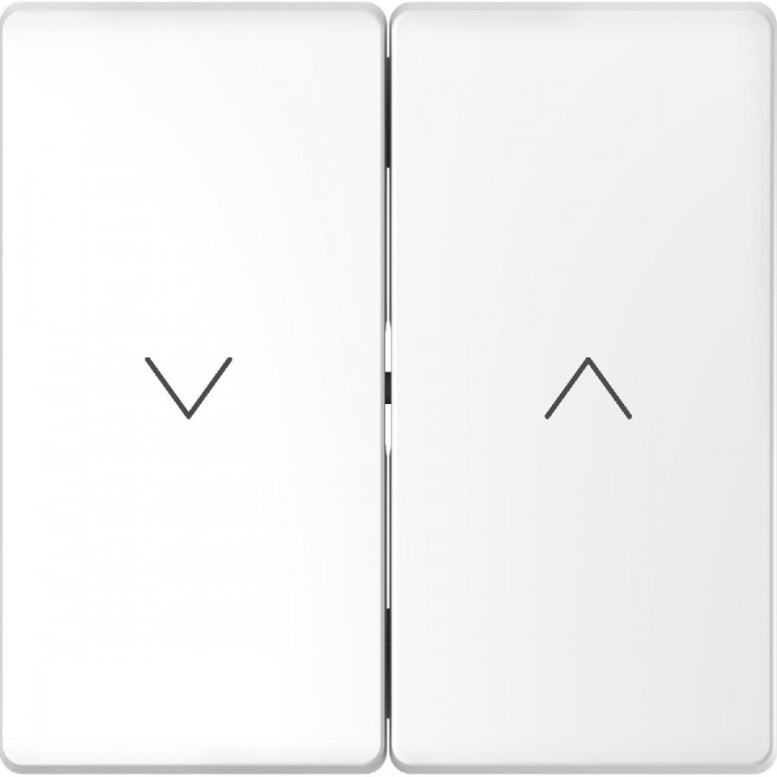 Μετώπη 2 Πλήκτρων Ρολών Λευκό MTN3855-6035 D-Life MERTEN