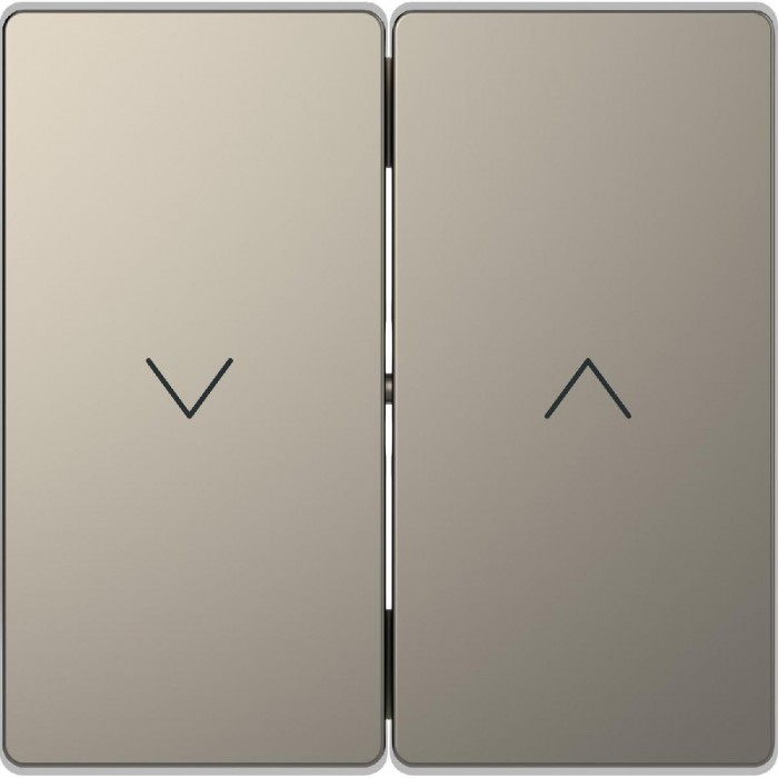 Μετώπη 2 Πλήκτρων Ρολών Νίκελ MTN3855-6050 D-Life MERTEN