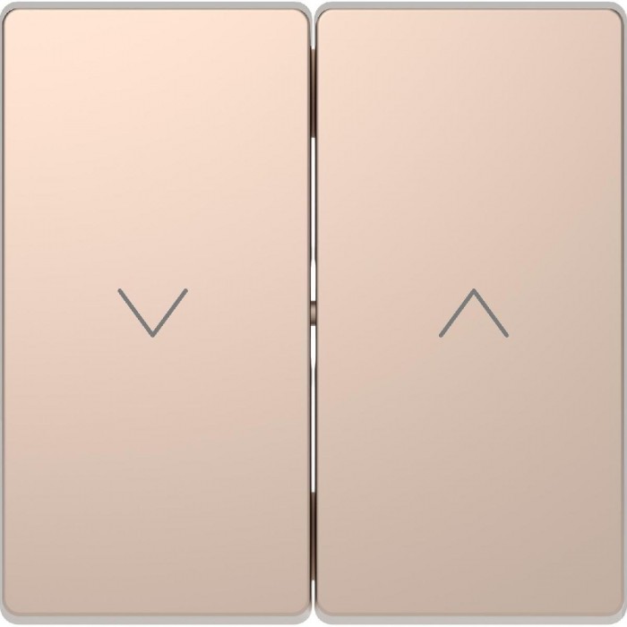Μετώπη 2 Πλήκτρων Ρολών Σαμπάνια MTN3855-6051 D-Life MERTEN